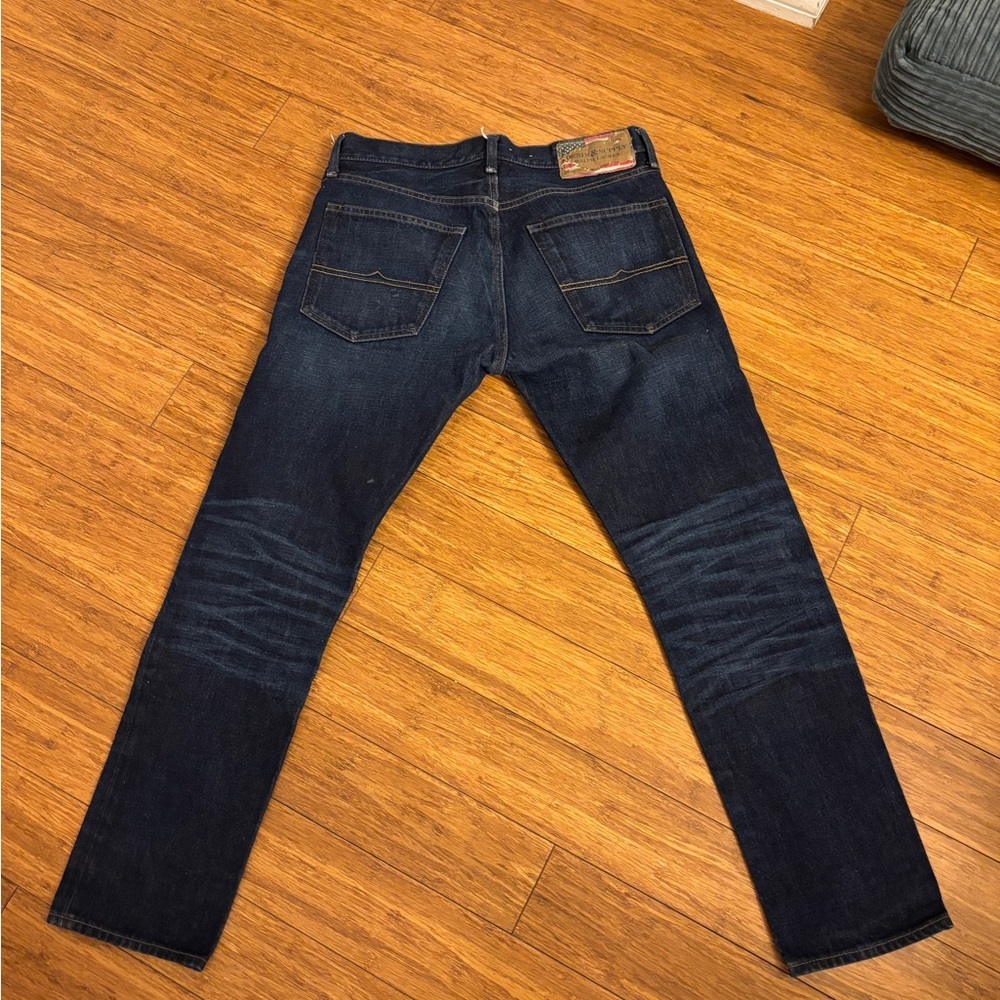 Ralph Lauren denim and supply Men's Dark Blue Jeans worn once 31/30 - Picture 2 of 8